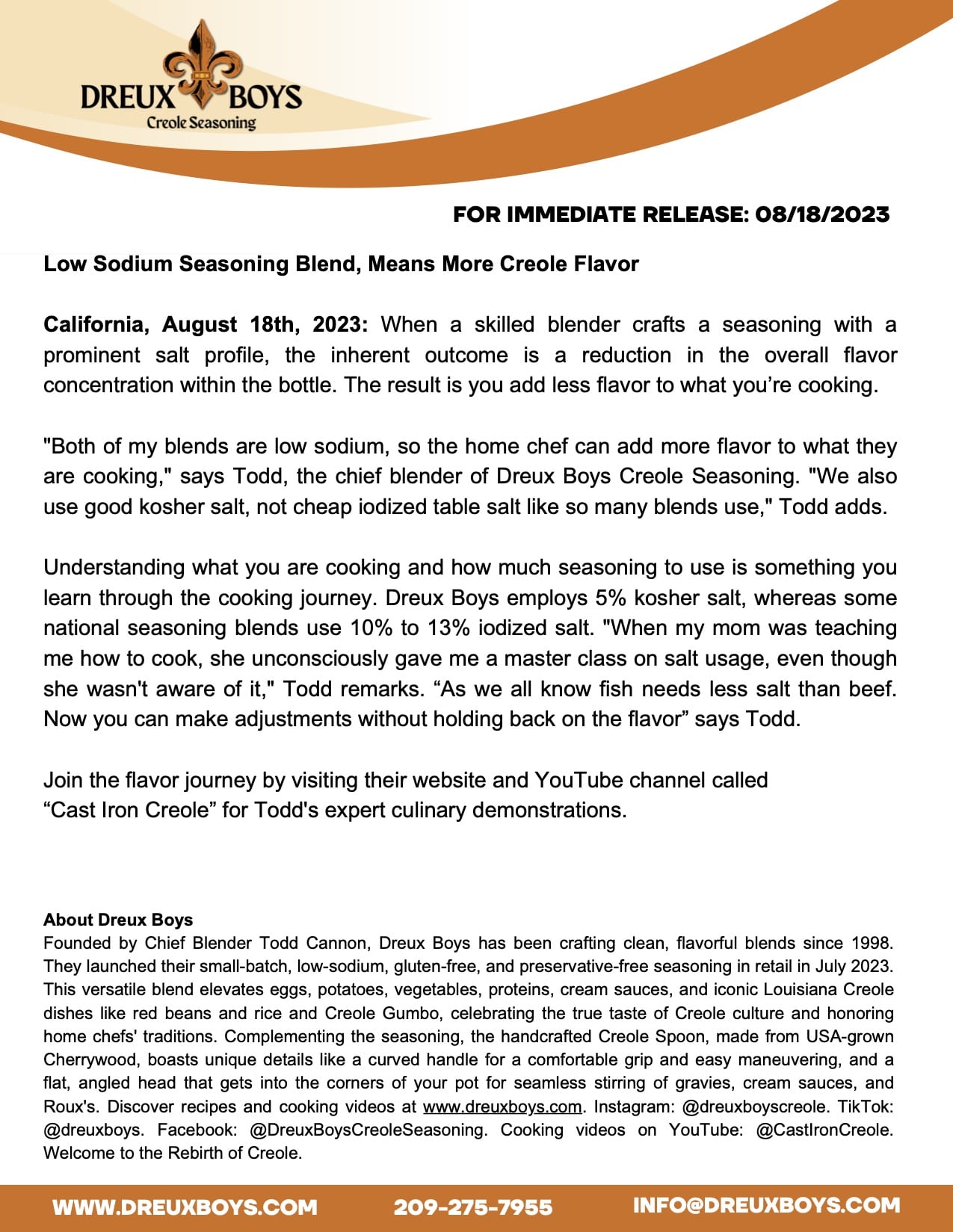 Press Release 8.18.23